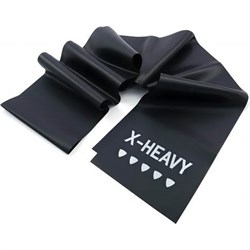 Ленточный амортизатор LivePro Latex Resistance Band максимальное сопротивление, черный Pro - фото 14767439