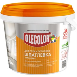 Акриловая шпатлевка для стен и потолков Olecolor 4300000915 - фото 14767963
