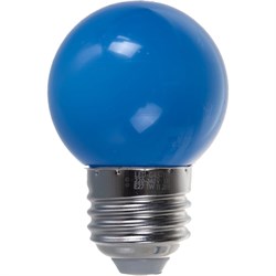 Декоративная светодиодная лампа Volpe LED-G45-1W/BLUE/E27/FR/С - фото 14770779