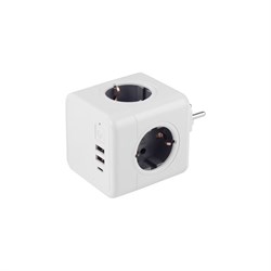 Разветвитель ROCKETSOCKET Cube Original 4 Euro - фото 14774744