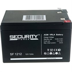 Батарея аккумуляторная Security Force SF 1212 - фото 14775284