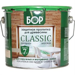 Защитная пропитка для дерева для наружных работ БОР Classic Серый лофт 8 кг - фото 14776513