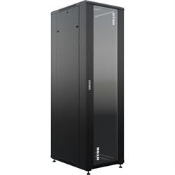 Напольный универсальный серверный шкаф NTSS NTSSR 42U 600x800мм, 4 профиля 19, двери стекло и сплошная металл, боковые стенки съемные, регулируе - фото 14776659