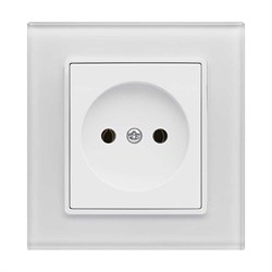 Одинарная розетка Vesta Electric Exclusive White - фото 14781292