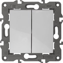 Двойной переключатель ЭРА 14-1106-01 Elegance - фото 14783114