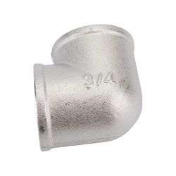 Латунный никелированный угольник STI D270-05007 - фото 14783301