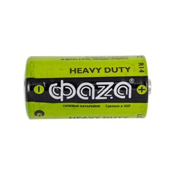 Солевые батарейки ФАZА Heavy Duty R14 Shrink-2 - фото 14788473