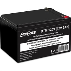 Аккумуляторная батарея ExeGate DTM 1209 - фото 14792751