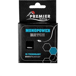 Леска PREMIER fishing monopower match (pr-mm-b-020-100) - фото 14792791