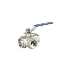 Трехходовой шаровый кран TITAN LOCK TL3V50-T-TF-S - фото 14792873