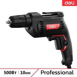 Профессиональная сетевая безударная дрель Deli DE-DZ10-1E - фото 14794734