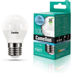 Светодиодная лампа Camelion LED12-G45/845/E27 - фото 14798997