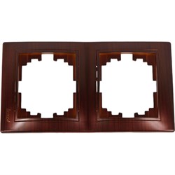 Вертикальная двойная рамка Lezard MIRA - фото 14799539