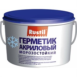 Акриловый герметик Рустил Акрил, 15 кг, белый - фото 14802424