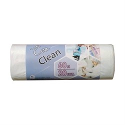 Мешки для мусора Концепция быта белые Ecoclean - фото 14803029