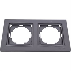 Двухместная рамка Nilson THOR Metallic - фото 14804489