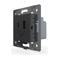Розетка LIVOLO VL-FCUA18W.UC18W-2BP - фото 14806651