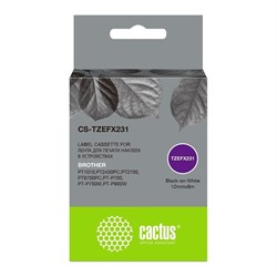 Ленточный картридж для brother 1010/1280/1280vp/2700vp CACTUS tze-fx231 - фото 14809879