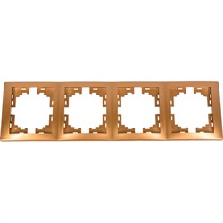 Вертикальная четырехместная рамка Lezard MIRA - фото 14809963