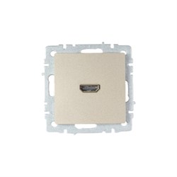 Hdmi-розетка IEK Brite рhdmi-0-брш - фото 14810757