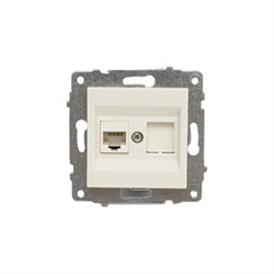 Механизм компьютерной 1-местной розетки rj45 OVIVO CAT6 - фото 14812614