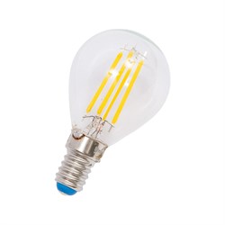Светодиодная лампа Uniel LED-G45-5W/WW/E14/CL/MB GLM10TR - фото 14812864
