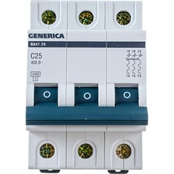 Автоматический выключатель Generica ВА47-29 - фото 14816146
