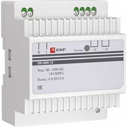 Блок питания EKF DR-60W-12 PROxima - фото 14817762