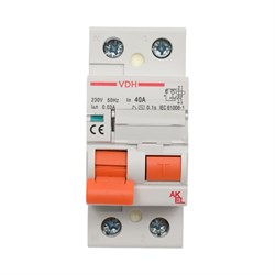 Устройство защитного отключения Akel УЗО-VDH-2P-40A-30mA-ТипAC/HOME - фото 14822133
