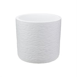 Кашпо IDEA СЛАНЕЦ D200 мм 3,4л с вставкой, белый М - фото 14822594