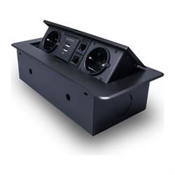 Горизонтальная выдвижная розетка ROCKETSOCKET SHS021-B - фото 14822901