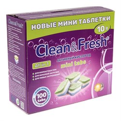 Таблетки для посудомоечных машин Clean&Fresh Cd13100m - фото 14825604