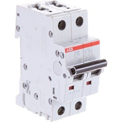 Двухполюсной автоматический выключатель ABB S202 - фото 14827651