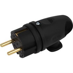 Угловая каучуковая вилка ЭРА VX11-B-IP44 - фото 14829858