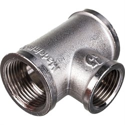 Переходной никелированный тройник STOUT RG008Q0QTEIEBL - фото 14831760