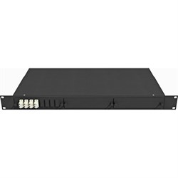 Укомплектованный многомодовый стоечный оптический кросс TopLan КРС-Top-1U-08LC/U-OM2-BK - фото 14833339