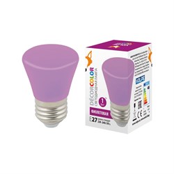 Декоративная светодиодная лампа Volpe LED-D45-1W/PURPLE/E27/FR/С BELL - фото 14835023