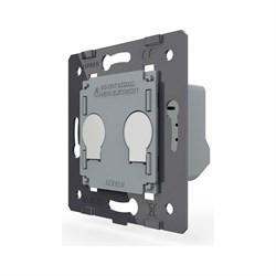 Двухклавишный сенсорный выключатель LIVOLO VL-FC2-2G - фото 14835081