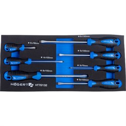 Плоских набор отверток HOEGERT TECHNIK HT7G132 - фото 14837633