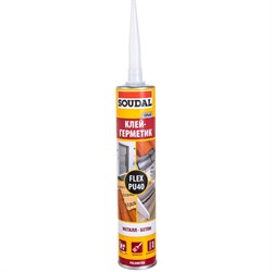 Полиуретановый герметик-клей SOUDAL FLEX PU 40 FC - фото 14839306