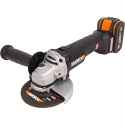 Бесщеточная аккумуляторная болгарка (ушм) WORX WX812 - фото 14839596