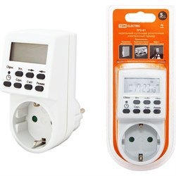 Розеточный электронный таймер TDM ТРЭ-01 - фото 14841660