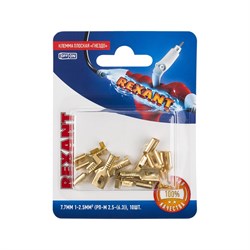 Плоская клемма-гнездо REXANT РП-м 2.5-(6.3) - фото 14841978