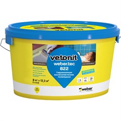 Готовая гидроизоляционная мастика Vetonit weber.tec 822 - фото 14842247