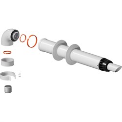 Комплект дымохода KRATS АНТИЛЕД 60/100 - 1000мм (Baxi (кроме Nova/Classic), Ariston, Vaillant, Viessmann, Kiturami, Mizudo, - фото 14844175