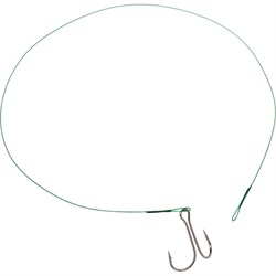 Поводок стальной Namazu leader 1x7 nylon coated green - фото 14847555