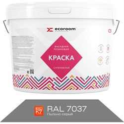 Фасадная резиновая краска ECOROOM Е-Кр -3583/7037 - фото 14849067