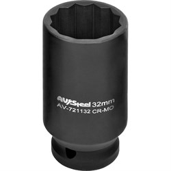 Двенадцатигранная удлиненная ударная головка AV Steel AV-721132 - фото 14851858