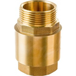 Пружинный муфтовый обратный клапан WWSYSTEM 1 1/4 " с металлическим затвором - фото 14856032