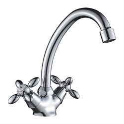 Двуручный смеситель для умывальника Decoroom DR53012 - фото 14856075